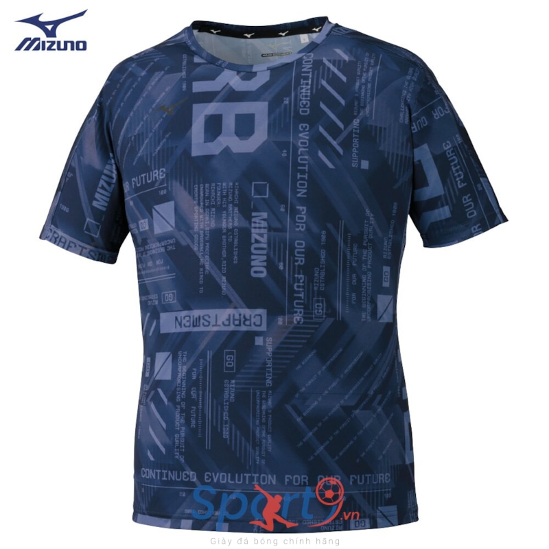 MIZUNO ÁO THỂ THAO T-SHIRT 32MA0018 XANH NAVY